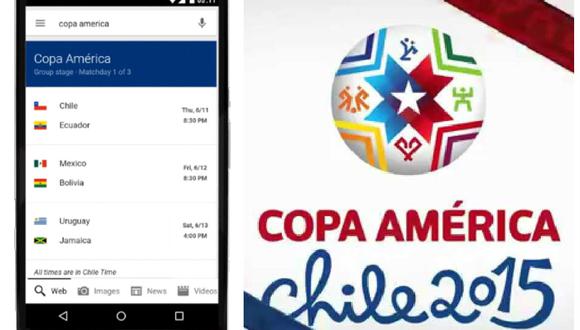 ​Google: Presenta aplicación para obtener información sobre Copa América 2015