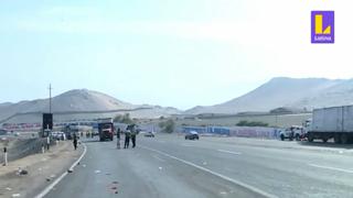 Policía desbloquea variante Pasamayo que fue tomada por transportistas de carga pesada (VIDEO)