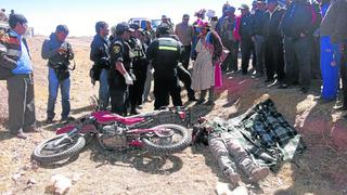 Puno: Dos muertos en choque de motos en Macusani