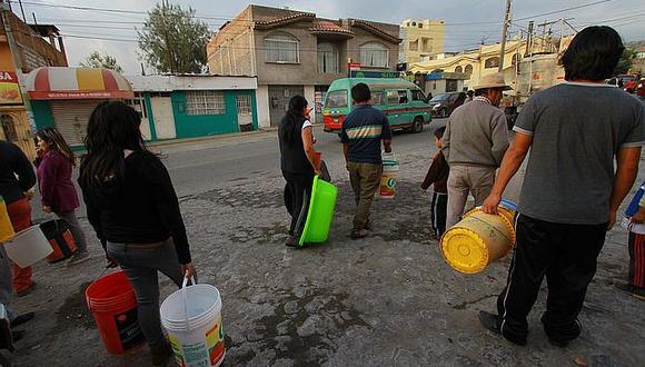 Sedapar: servicio de agua se redujo a dos horas por día en Arequipa 