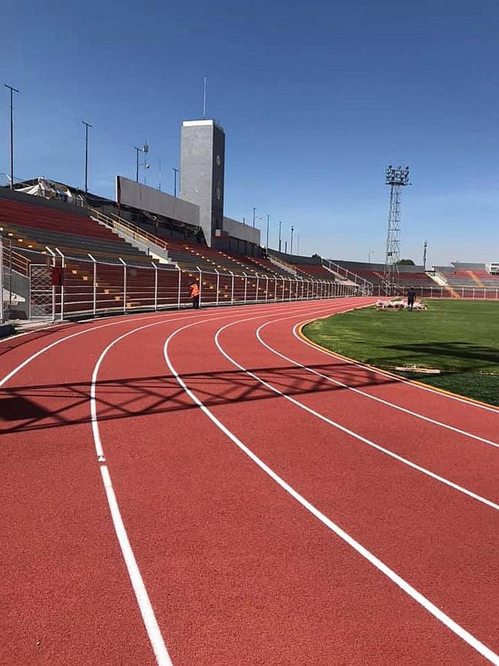 Pista atlética del estadio Melgar está casi lista (FOTOS)