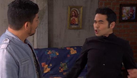 'Hiro' buscará a 'Joel' en su casa tras enterarse que se besó con 'Macarena'. (Foto: Captura de video)