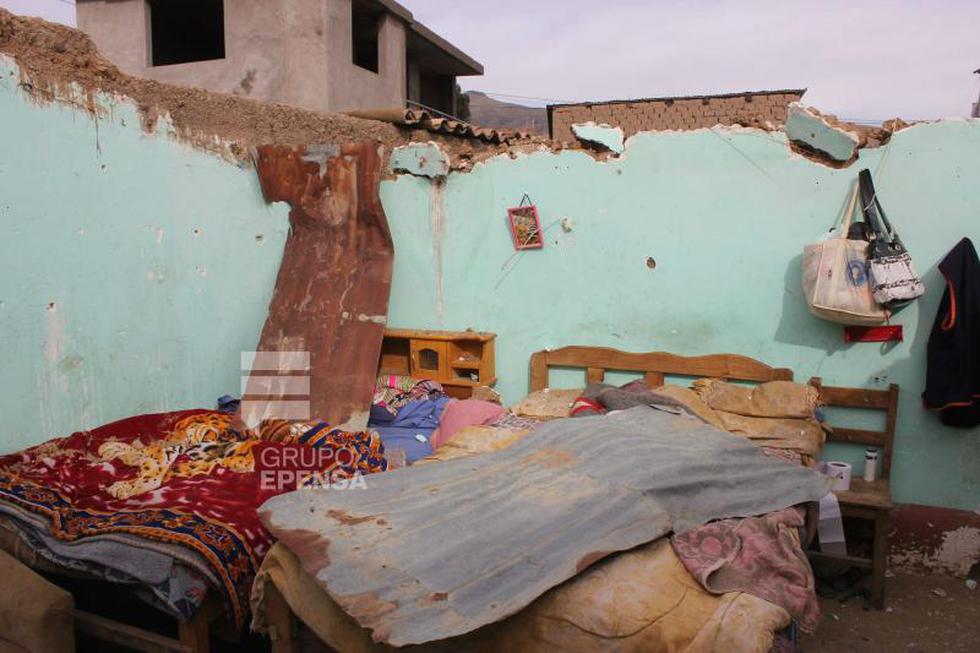 Chilca: Fuertes vientos dejan una vivienda sin techo