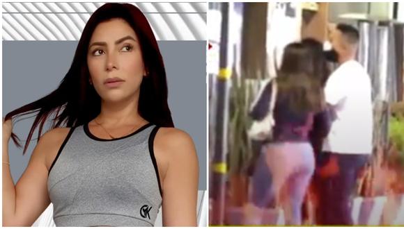 Milena Zárate le increpa a su novio tras verlo saliendo con Thamara Gómez. (Fotos: Instagram / Willax TV)