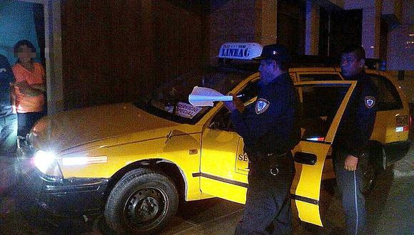 Trujillo: Serenos recuperan taxi robado por tres falsos pasajeros 