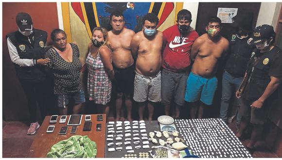 Los agentes detienen a seis personas y decomisan marihuana y PBC. Según la Policía, los intervenidos se dedican a la venta de estupefacientes en el distrito de Tumbes.