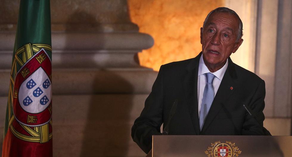El presidente de Portugal, Marcelo Rebelo de Sousa, pronuncia un discurso en Lisboa, el 26 de octubre de 2019. (CARLOS COSTA / AFP).