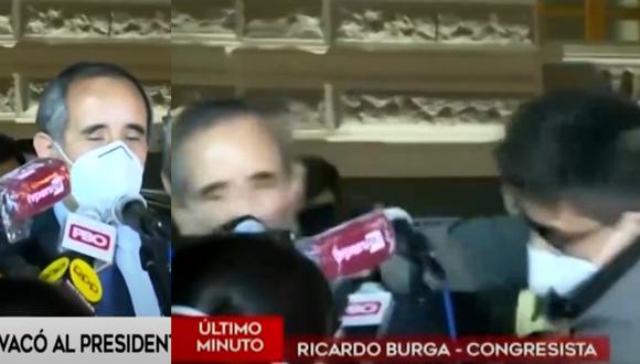 Congresista Ricardo Burga es agredido tras aprobación de vacancia presidencial. Video: América Televisión.