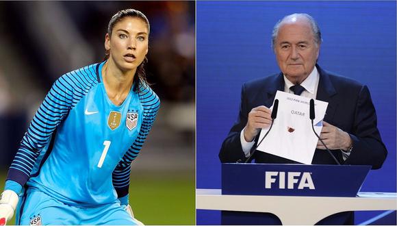 ​Arquera Hope Solo acusó a Joseph Blatter de agresión sexual