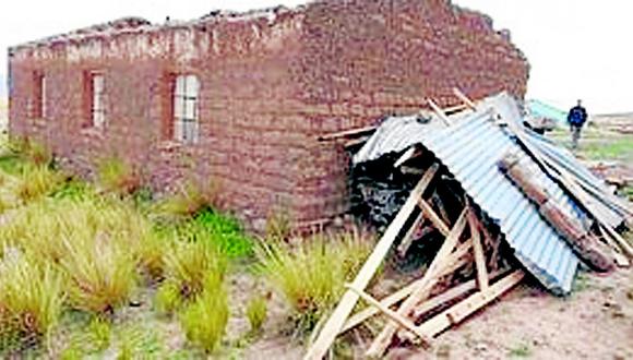 Vientos afectan a 37 casas de Huancabamba