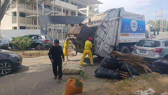 Municipalidad Provincial de Piura recoge más de 5 toneladas de residuos sólidos de diferentes zonas.