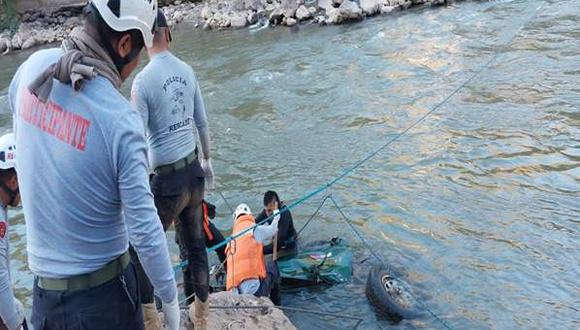 Equipos especial de la PNP sacó cuerpos del caudaloso río Marañón en Quivilla/ Foto: PNP