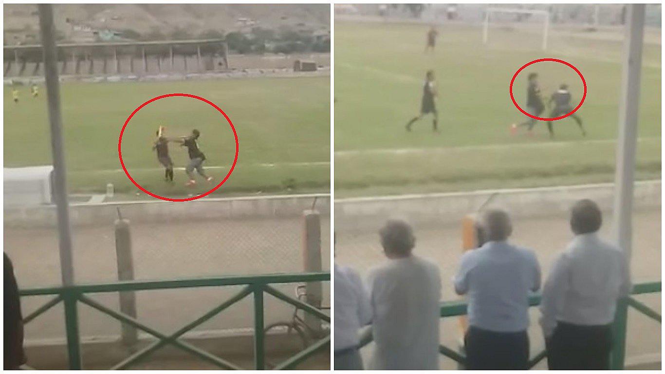 Sujeto golpea a juez de línea en pleno partido de Copa Perú (VIDEO) 