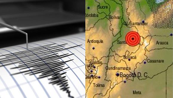 Se registra en Colombia sismo de 5,4 magnitud este lunes 