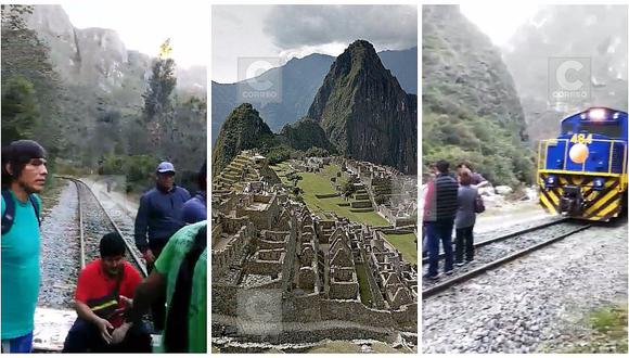 Machu Picchu: Pobladores toman vías del tren por falta de pasajes (VIDEO)