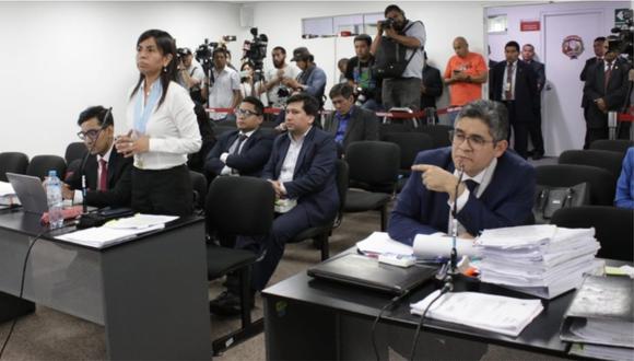 Giulliana Loza fue reprendida por el juez por un comentario que hizo sobre el fiscal Pérez. (Foto: Poder Judicial)