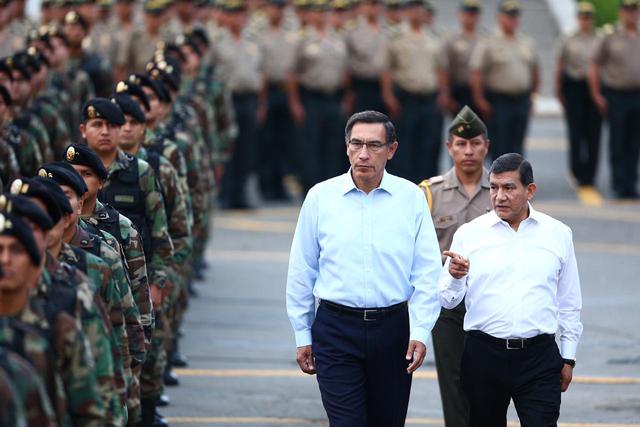 “El parámetro de Naciones Unidades es que debería haber 300 policías por cada cien mil habitantes. El Perú tiene recién 240 policías. Nos faltan aún incrementar", dijo el mandatario. (Foto: HugoCurotto/GEC)