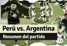 Argentina 1-0 Perú: resumen del partido por Eliminatorias