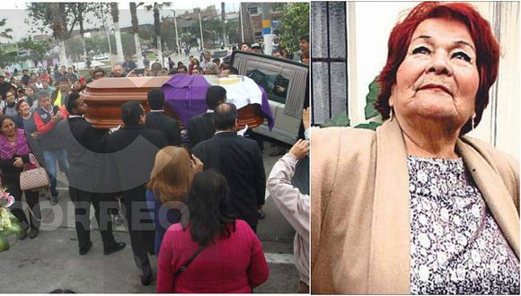 El adiós a Carmencita Lara: pasean féretro de cantante en Comas (FOTOS)