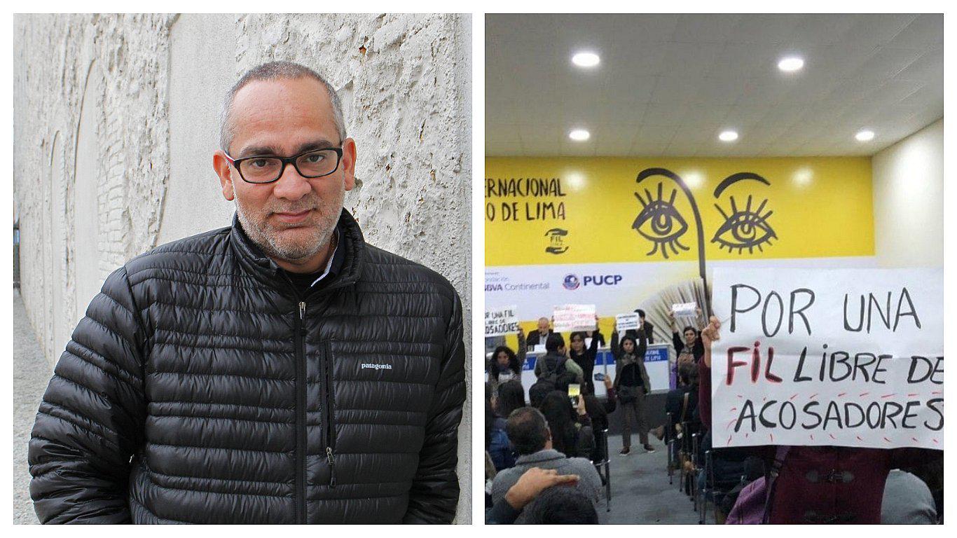 Presentación de Gustavo Faverón en la FIL fue interrumpida por activistas contra el acoso (VIDEO)