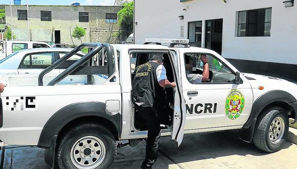 Los agentes intervinieron a Agustín Corrales Monteza, quien fue trasladado a la sede de la Policía Judicial