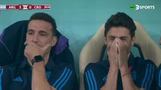 Pablo Aimar y su conmovedora reacción en los últimos minutos del Argentina vs. Croacia