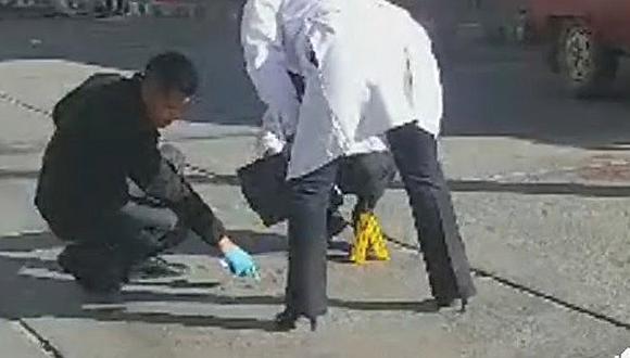 Fiscal es asesinado en plena plaza de la ciudad de Huaraz (VIDEO)