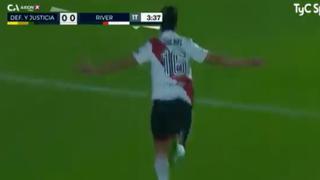 Gol de River Plate: Pablo Solari anota el 1-0 sobre Defensa y Justicia por la Copa Argentina