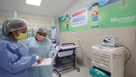 Essalud remodela área de hospitalización del Sabogal en beneficio de niños con cáncer y leucemia. (Foto: Seguro Social de Salud)