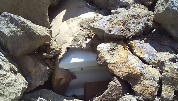 Otuzco: Hallan bebé muerta dentro de un ataúd en medio de unas piedras 