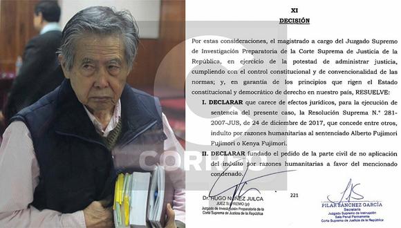 Alberto Fujimori: Este es el documento del fallo que anula el indulto al expresidente