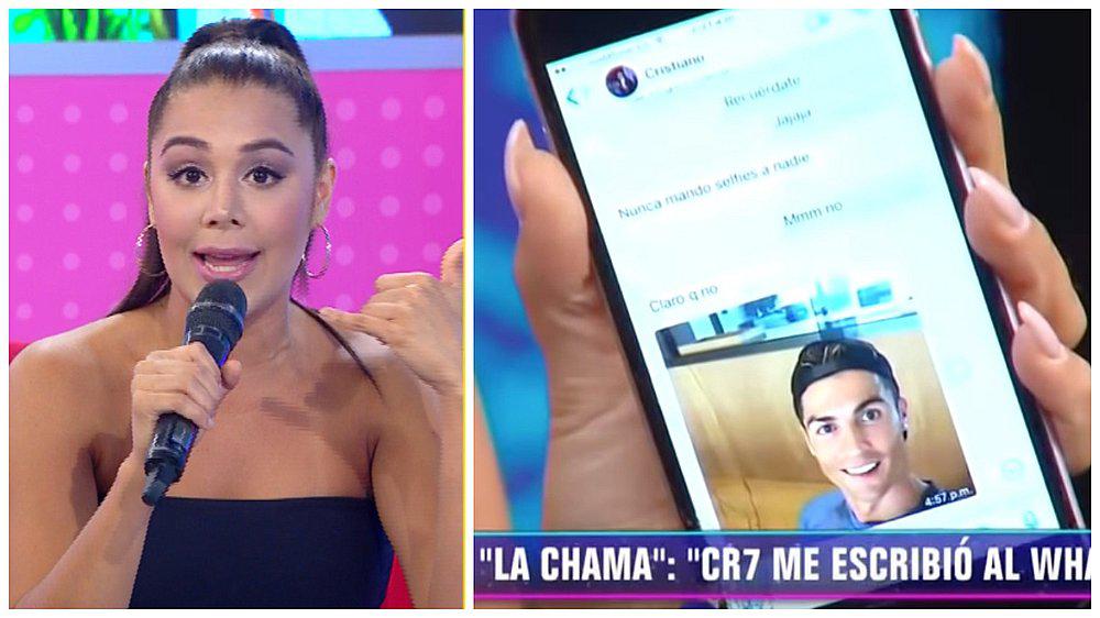 'La Chama' reveló los chats privados que mantuvo con Cristiano Ronaldo (VIDEO)