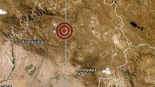 Se registra temblor de magnitud 4,8 en Caravelí de Arequipa