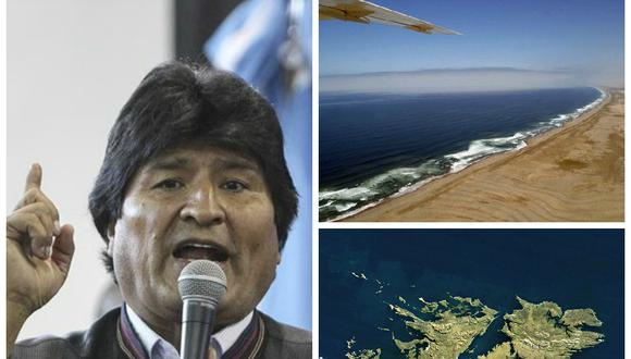 Evo Morales cree que Argentina podrá recuperar Malvinas si Bolivia recobra mar