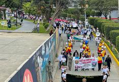 Policías, soldados y organizaciones civiles de Huánuco marchan por la paz