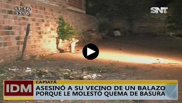 ​Paraguay: no le gustó que su vecino queme basura y lo mató