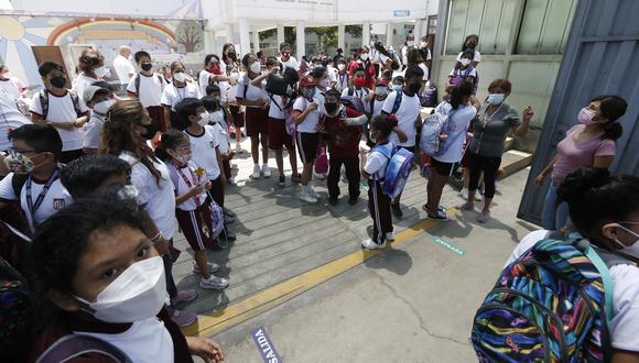 Suspenden clases escolares en colegios del Cercado de Lima. (Foto: Jorge Cerdán)