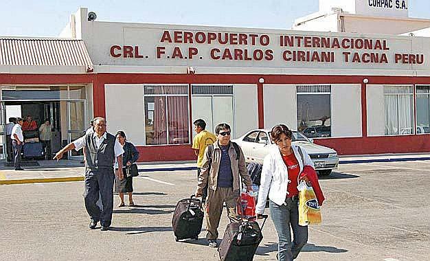 Aerolíneas suspenden vuelos en el aeropuerto Carlos Ciriani de Tacna