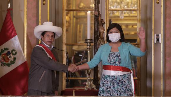 Betssy Chávez fue censurada con votos de congresistas afines al Gobierno de Pedro Castillo. (Foto archivo: Palacio de Gobierno)