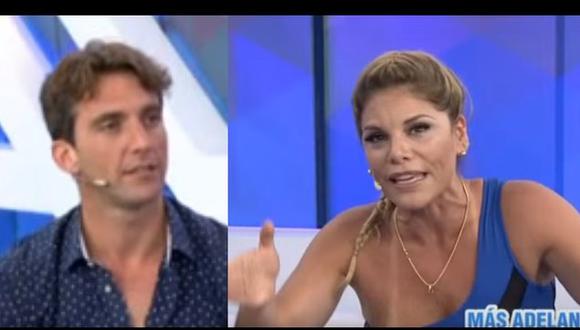 Antonio Pavón y Sandra Arana se pelearon así en vivo (VIDEO)