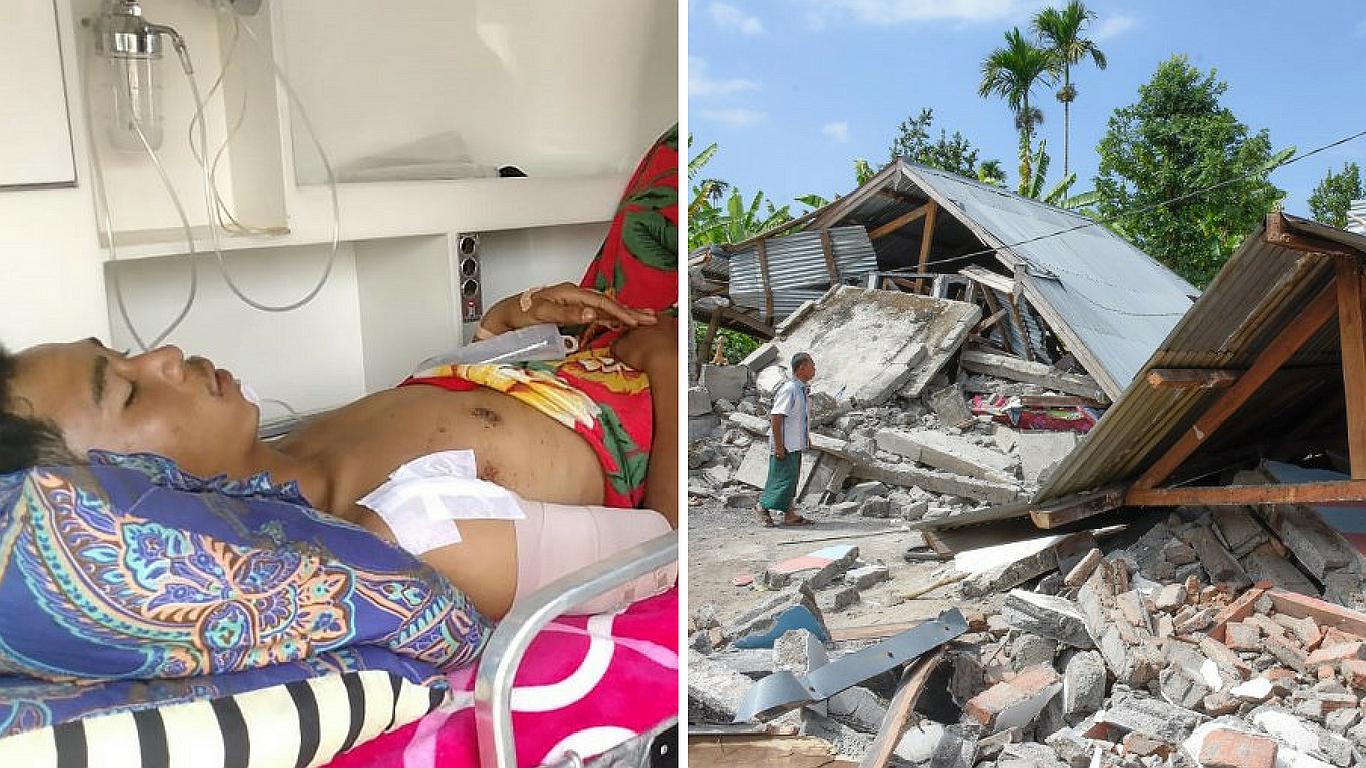 Terremoto de gran intensidad deja 14 muertos y centenares de heridos en Indonesia  (FOTOS)