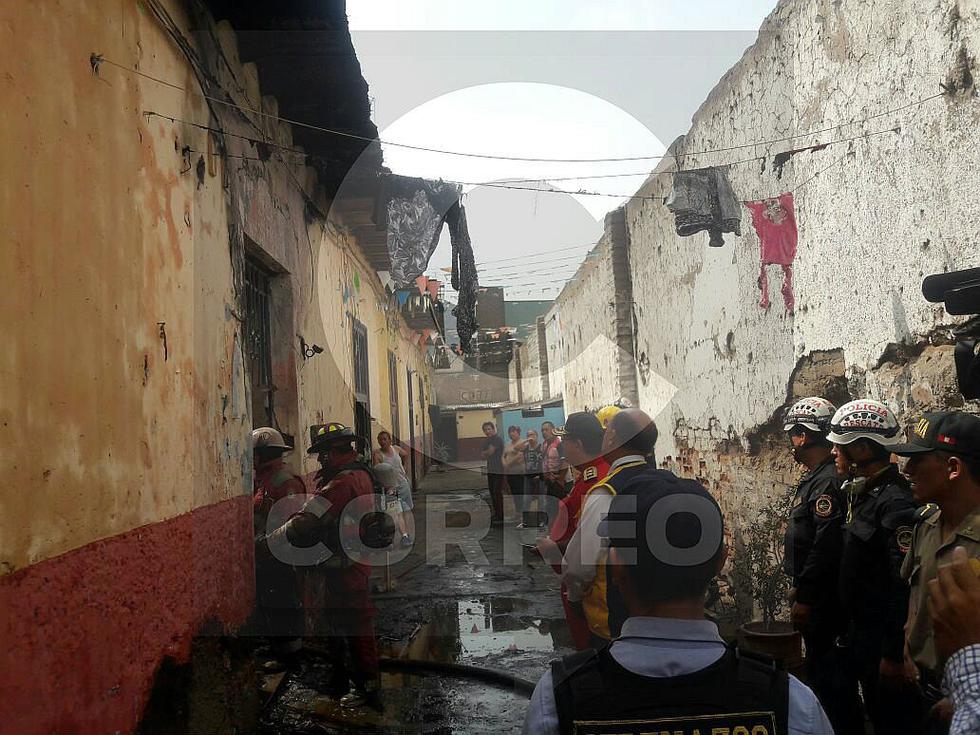 Reportan incendio en el Cercado de Lima 
