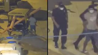 Hombre es contratado para cuidar obra y se termina robando el material en Sullana (VIDEO)