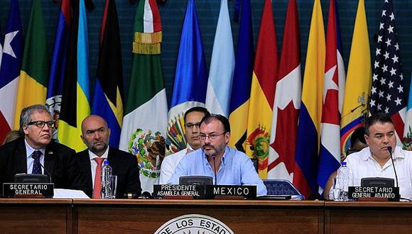 ​Países de la OEA negocian resolución sobre Venezuela en la Asamblea de Cancún