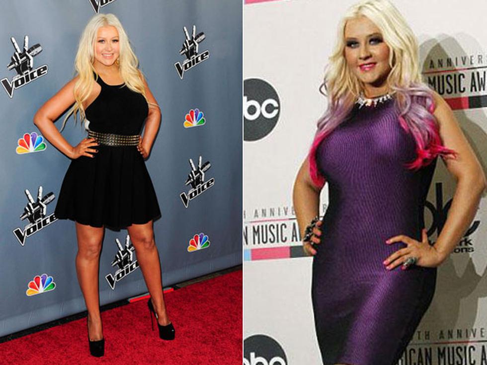 Christina Aguilera ya luce sus nuevas curvas