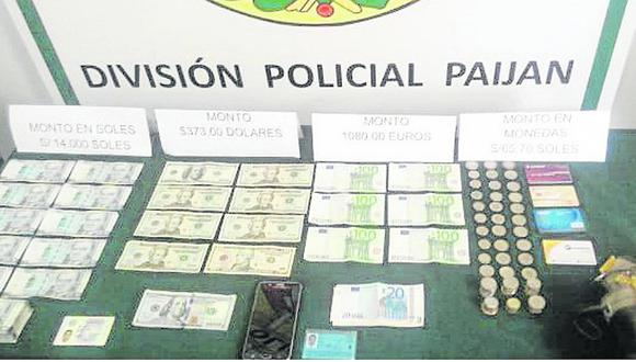 La Libertad: Policía encuentra S/ 14,000, $ 373 y 1,080 euros en Paiján