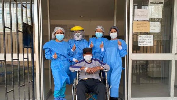 El adulto mayor ingresó al hospital con un cuadro de insuficiencia respiratoria aguda y neumonía (Foto: Hospital de Apoyo Huarmey)