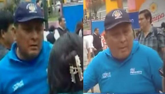 Reaparece sujeto que cobraba cupos a vendedores ambulantes en Gamarra (VIDEO)
