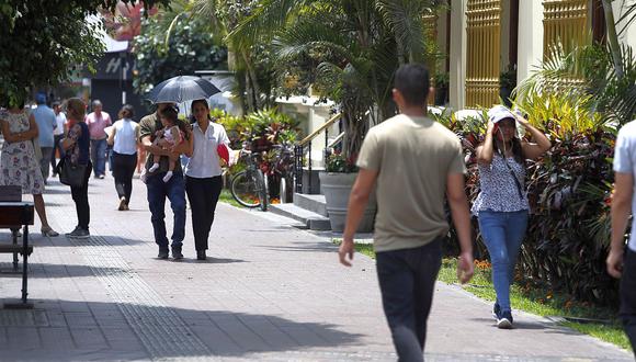 El índice máximo de radiación UV alcanzará el nivel 14 en Lima este sábado, según el Senamhi. Use protector solar para proteger su piel. (Foto: GEC)