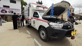 Entregan ambulancia equipada para asistir a pobladores del distrito de Chamaca en Cusco